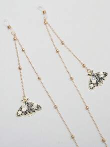 Butterfly/Bee Pendant Fashion Glasses Chain Lanyard - Alloy Glasses And Mask Strap, Soft And Comfortable For Glasses Wearers, Glasses And Mask Accessory - Multicolor - View 5