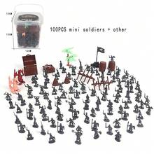Ancient Mini Soldier Set Pretend Play Battle Knights Fire-Breathing Dragon Treasure Flag Medieval Warrior Children's Toy Birthday Gift With Storage Box - Multicolor - View 14
