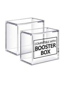 TOOUEE ETB, Estuche Protector Booster 5mm Acrílico Estuche de Exhibición, Acrílico Ultra Transparente Compatible con Caja de Entrenador de Élite, Caja de Exhibición a Prueba de Polvo Duradera & Resistente a Impactos Cierre Magnético de Tapa Vitrina Cristalina - transparente - Ver 10