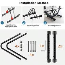 1PC Bike Stand,Adjustable Bike Rack Garage, Indoor/Outdoor Bicycle Stand, Tire Width Adjustable 1"To 4",Bike Stand Floor For Mountain And Road Bike - Multicolor - View 6