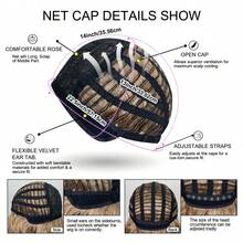 Women's Short Layered Synthetic Wig With Golden Curls, Breathable Rose Mesh Cap Design, Voluminous And Comfortable, Made Of High-Temperature Rose Mesh Material, Suitable For Cosplay Parties, Stage Performances And Daily Wear - Gold - View 9