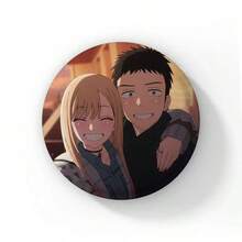58mm 卡通可愛愛心漫畫《我太想把你穿起來了》琺瑯胸針 五條和也 卡通胸章圓形動漫收藏徽章裝飾 - 58 mm - 查看 13