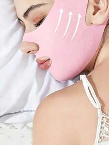 360° V-Shaped Face Bandage - Unisex, Adjustable V-Shaped Design, Hypoallergenic Reusable Face Lifting Strap, No Electricity Required, Sleep Skincare Accessory, Ergonomic Seamless Fit Design, Breathable Polyester Fabric - Multicolor - View 2