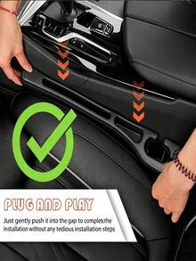 Car Seat Gap Filler Storage Organizer, Anti-Leak & Anti-Drop, Can Store Phone, Keys And Other Small Items, Multi-Function Gap Storage Box, Suitable For Car Center Console Side Armrest, Unisex, Essential Car Accessory, Car Interior Decoration - Multicolor - View 7