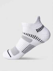 2/4/8 Pairs Men's Sports Socks, Mesh Breathable Moisture-Wicking Low-Cut Ankle Socks For Running, Cycling, Basketball, Summer Style - Multicolor - View 9