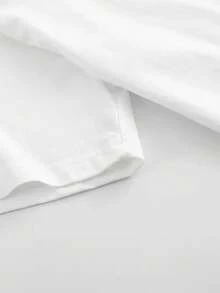 Casual Short Sleeve T Shirt,Round Collar Design,With Patterns,Very Suitable For Spring And Summer Wear,Designed For Women. - 白色 - 查看 3