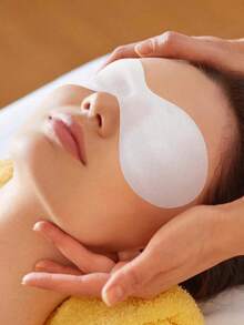 100PC Disposable Non-Woven Fabric Eye Care Products, Paper Facial Eye Masks, Spa Care, DIY Transparent Eye Mask Paper Beauty Face Sheets, Suitable For Skincare Spa Care And Moisturizing Care Scenes. - Multicolor - View 8