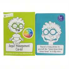 Anger Management Cards | 42+ Calming Tools & Mind-Body Activities To Help Regulate Big Emotions, Perfect Parent & Therapist Resource Viral Calming Tool Cards To Help Control Anger & Big Emotions - Green - View 3