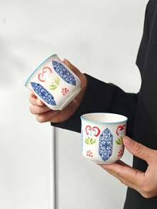 1/2 piezas Tazas de café de cerámica de estilo chino con diseño de patrón único y exquisito, tazas de cerámica minimalistas resistentes al calor, tazas de agua de alta estética para oficina y hogar, tazas de té, tazas de café latte, tazas de agua, tazas de té de la tarde para reuniones de empresa y fiestas, tazas de cerámica, tazas de desayuno para el hogar, tazas de jugo, tazas de café - muchos - Ver 6