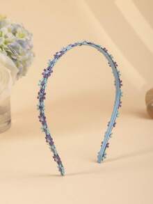 1/3/5件組女孩刺繡蝴蝶與雛菊花卉髮箍，適合野餐、日常休閒造型 - 彩色 - 查看 11