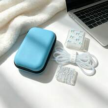 6入蝴蝶結印花數據保護硬殼收納袋，適用於Apple 18/20W充電器保護套、數據線保護套，EVA配件收納袋 - 彩色 - 查看 11