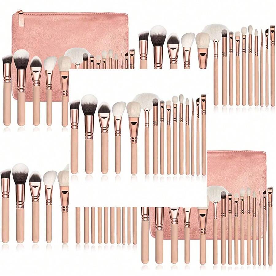 HARUE Makeup Brush 15PCS Portable Makeup Brush Set, Facial Makeup Eye Makeup Set Brush Beauty Tool - Multicolor - Ver 1