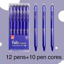 12pcs+10pcs Erasable Gel Pen Refill Set, With 0.5mm Black And Blue Gel Ink Built-In Eraser Office Supplies Exam Stationery Set Back To School - Multicolor - View 4