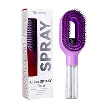 Detangling Hair Brush With Spray Function - 2-In-1 Detangling Brush, Controls Frizz | Portable Spray Brush With Built-In 50ml Water Mist Spray, Suitable For Wet And Dry Curly And Coarse Hair Detangling - Multiple Styles - View 11