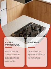 Kitchen Grease Spray Cleaner For Range Hood, Stovetop, Frying Pan And Heavy Oil Stains Cleaning Care Spray - Liquid - View 3