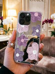 Lila Blumenmuster Handyhülle, kompatibel mit iPhone 13/15/16/17pro/17/14/17/15pro/15 Plus/15 Promax/7plus/8plus/X/Xs Max/Xr/11pro/12pro/13pro/14pro/12mini/13mini/11promax/12promax/13promax/14promax/14plus/17pro Max/17Air/6/6s Plus/7/8/16Pro/16plus/16promax/Se2, kompatibel mit Samsung Galaxy/A54/A14/A12/A13/A15/A32/A33/A24/A52S/S20/S21/S22/S23/S24/S23Plus/S24ultra/S25/A33/A23/A07/A17/S26/A56/A57 - Verschiedenfarbig - Übersicht 4