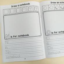 Lachilly Letter Directional Drawing Practice Book A-Z, Drawing, Tracing And Writing Worksheets, Preschool Handwriting Practice Workbook For Kids, 28 Pages - Multicolor - View 7