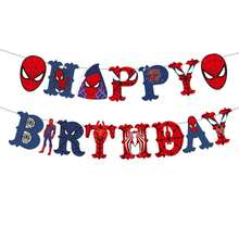 1 Set Birthday Banner With Spiral Pendant Party Decoration Set, Superhero Theme Party Supplies, Suitable For Holiday Party, Birthday Gift, Anniversary, Welcome Gift, Party Gift, Fan Series, Perfect Gift - Multicolor - View 5
