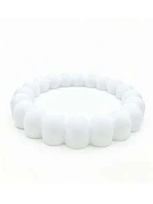 1 pezzo Vassoio per gioielli soffice in 2 colori nero e bianco, piatto da scrivania per conservare anelli e collane, decorazione per atmosfera da toeletta, forma soffice 3D minimalista di alta gamma, texture opaca delicata e resistente, può contenere anelli, collane, orecchini, accessori per capelli e altri piccoli gioielli, adatto per toeletta, scrivania, ingresso, combina conservazione ed effetto decorativo morbido, lusso leggero versatile, ottimo per uso personale o come regalo - Multicolore - Visualizzare 10