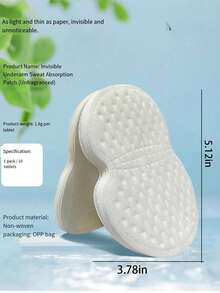 150pcs Women's Disposable Underarm Sweat Pads, Ultra-Thin Invisible Anti-Sweat Underarm Patches, Portable Odor-Proof Pads, Suitable For Daily Wear In Summer - Classic - View 9