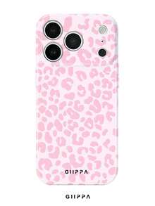GIIPPA 粉色豹紋手機殼，相容於 17, 16, 15, 14, 13, 12, 11, PRO MAX - 粉色 - 查看 1