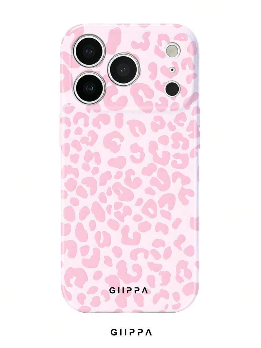 GIIPPA 粉色豹紋手機殼，相容於 17, 16, 15, 14, 13, 12, 11, PRO MAX - 粉色 - 查看 1