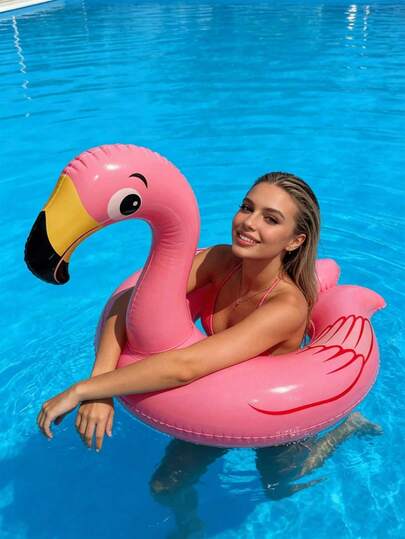 Adult Inflatable Flamingo Pool Float Bed (Summer Beach Lounge Chair)