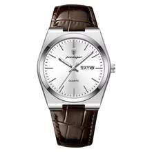 POEDAGAR 1 pièce Montre à quartz en acier inoxydable lumineuse et étanche avec calendrier pour hommes, cadeaux d'affaires, cadeaux d'anniversaire, cadeaux pour la fête des pères, essentiels pour la rentrée scolaire - Multicolore - Voir 20