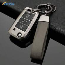 金屬灰色 TPU 鑰匙保護殼 鑰匙扣持有器 配件 外殼 適用於 VW Sko Da SEAT Golf GTl Jetta Tiguan - 大眾B款 - 查看 2