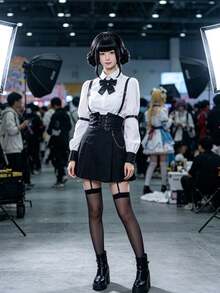 Cosplay假髮 高馬尾辮子合成纖維耐熱 男女通用 萬聖節嘉年華動漫展Cosplay服裝假髮，Cosplay假髮 - 動漫還原粉色雙馬尾與紫色單馬尾假髮 適合歌手Cosplay與派對服裝 - 假髮 - 查看 4