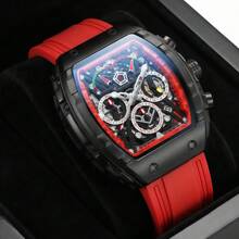 2026 New ONOLA Brand Quartz Watch, Multi-Function Chronograph Sports Watch, 30m Water Resistant, Barrel Shaped, Luminous Wristwatch - one-size - View 13