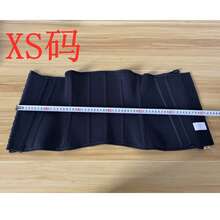 1件装氯丁橡胶束腰带，收腹提臀带，女士压缩腰部塑形带，带金色拉链和三排钩扣，运动塑形 - 黑色 - 查看 6