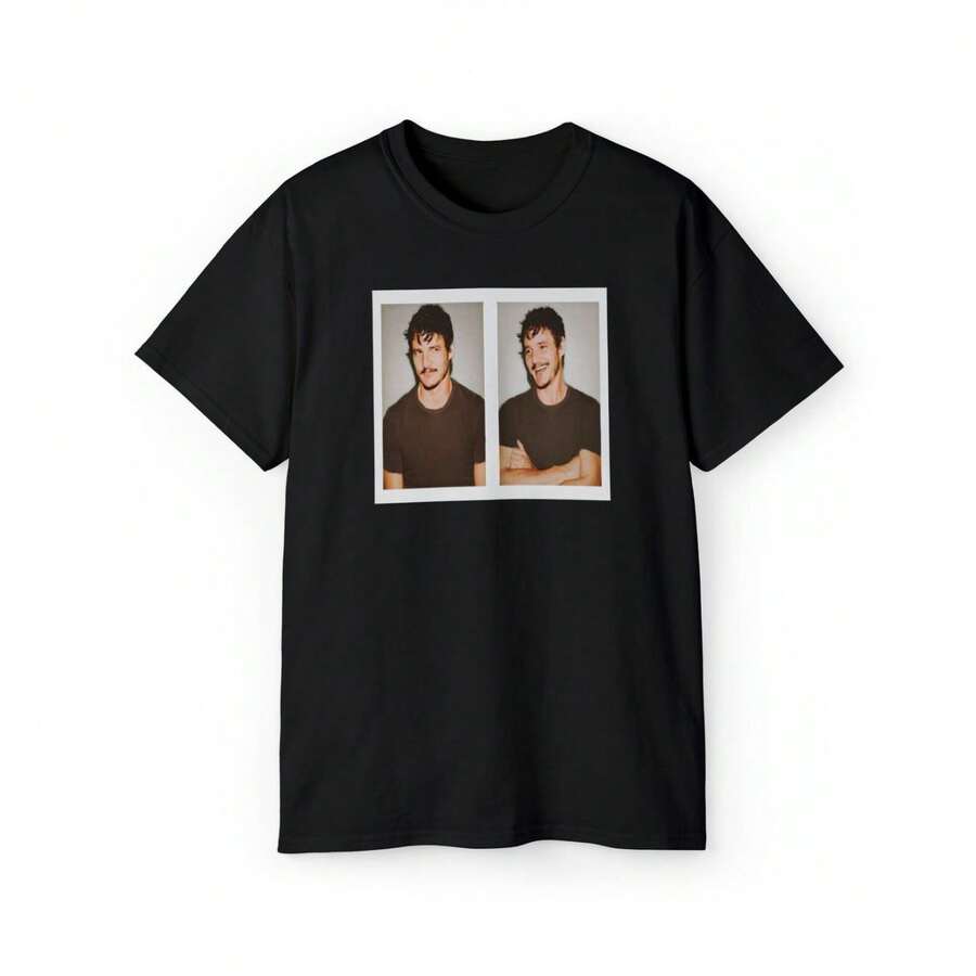 Pedros Pascals Side By Side Tshirt - Black - View 1