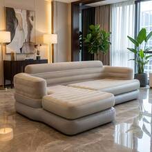 Luxury Large Outdoor Inflatable Mattress/Sofa, Thickened PVC Material, Strong Load-Bearing Capacity, Suitable For Indoor/Outdoor, Living Room, Balcony, Movie Party, Garden Gathering And More - Large Inflatable Sofa - View 2