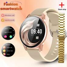 Nuevo Reloj Inteligente, Pantalla de Alta Definición de 1.28 Pulgadas, Llamadas Inalámbricas con Conectividad Fluida, Fondos de Pantalla Personalizables, Compatible con Sistemas Android e iOS, Incluye Funciones Deportivas, Notificaciones de Mensajes y Control de Música, Correas Dobles Intercambiables, Adecuado para Hombres y Mujeres, Un Regalo Perfecto. - Multicolor - Ver 16