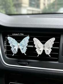 Sequin Butterfly Car Air Vent Decor - A - View 3