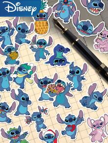 Disney 50pcs Stitch Stickers For Phone Case, Refrigerator, Planner, Diary, Guitar, Scrapbook, Planner, Suitcase, Helmet, Skateboard, Laptop - Stitch - View 1