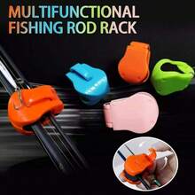 Quick Install Fishing Rod Storage Clip, Portable Fishing Rod Bundle Clamp, Easy Installation, Suitable For 2 Pieces Freshwater Fishing Rods, Firm Grip, Fishing Gear Organizer, Carrier And Tangle-Free Organizer For Fishing Rods, Outdoor Fishing Tackle Accessory - A - View 3