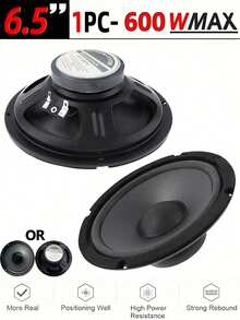 6/5/4 Inch 600W 2-Way Full Range Car Audio Speakers, Ultra-Thin Subwoofer Speakers For Car Modification - Green - View 14
