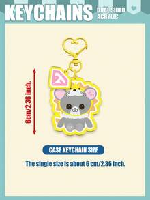Thai BL Keychain, GMMTV KEYCHAIN, Characters GeminiFourth, PondPhuwin, EarthMix, FirstKhaotung, Thai Series, Thai Idol Derivative Merchandise, Double-Sided Plastic Protective Film, Can Be Hung On Bags, Keys, Car Keys, Suitable As Gifts For Family And Friends - TVBL - View 11