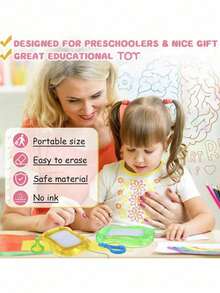 Children's Mini Drawing Board, Handbag And Keychain Notebook, Erasable Drawing Board, Birthday Gift For Boys And Girls, Monster Gift Set, Back To School And Graduation Season, Valentine's Day Wedding, Random Christmas Colors/ - Multicolor - View 3