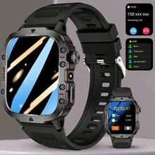 Nuevo Reloj Deportivo Inteligente Estilo Hombre 2026, Equipado con Luz LED, Llamadas Inalámbricas, Notificación de Mensajes, Modo Deportivo, Asistente de Voz, Notificación de Clima, Temporizador, Cronómetro y Otras Funciones, Reloj Inteligente para Hombre, Compatible con Android y Teléfonos Inteligentes. - Más colores - Ver 15
