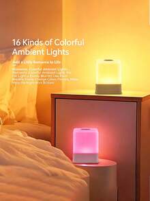 1pc Touch Control Bedside Lamp, Eye-Protection LED Night Light, USB Plug-In/Rechargeable Night Light, Rechargeable Model With Built-In 800mAh Battery, Suitable For Room, Bedroom, Bedside Lamp, Room Decor, Light, Christmas Light, Lampshade, Bedroom Decor, Christmas Decoration, Bedroom, Home Decor Living Room, Projector, Room Decor Bedroom Wall Lamp, Light, LED Light, Fairy Light, Christmas Gift, Home Decor, Christmas - Square Patting Light - View 9