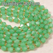 18-21 pièces Perles de pierre naturelle colorées en forme de losange pointu, perles d'espacement, accessoires de matériau semi-fini pour bijoux faits main DIY, perles en vrac - perles pointues en losange - Voir 19