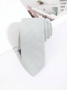 1PC Men's Fashion Casual Solid Color Tie Suitable For Daily Campus Party Workplace Matching - Multicolor - View 5