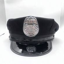 1pc Holiday Party Police Hat, Halloween Decoration Hat Prop - Multicolor - View 3