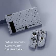 Cute Solid Color Polka Dot Versatile Split Soft Shell For Switch, Compatible With Switch Original For NS Console Polka Dot Protective Case, Skin-Friendly Flexible TPU Material Shockproof And Anti-Collision, Multiple Colors Available, Lightweight And Does Not Obstruct Dock, Full Coverage Fit For Controller, Daily Portable Protection Game Console Accessory - View 4