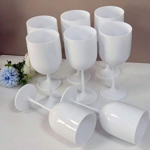 1/2/6/12pcs Champagne Glasses, Thickened Acrylic Material, 7oz Reusable Champagne Glasses, Suitable For Bridal Shower, Wedding, Bachelorette Party