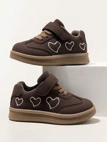 Children's Sports Shoes 2026 Summer New Style Boys & Girls Closed-Toe Breathable Hollow Mesh Hook And Loop Chunky Sneakers - Brown - View 2