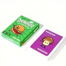 SlapBurger 卡牌遊戲 | 快速拍擊漢堡組裝派對遊戲，適合 2-6 人，2026 年熱門家庭桌遊之夜必備 - 綠色 - 查看 2